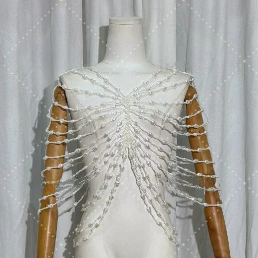 Модная цепочка-ожерелье Yanqi с жемчугом, сексуальная бисерная одежда для выступлений, трансграничные украшения, трендовые ажурные изделия для повседневной носки
Модная цепочка-ожерелье Yanqi с жемчугом, сексуальная бисерная одежда для выступлений, трансграничные украшения, трендовые ажурные изделия для повседневной носки