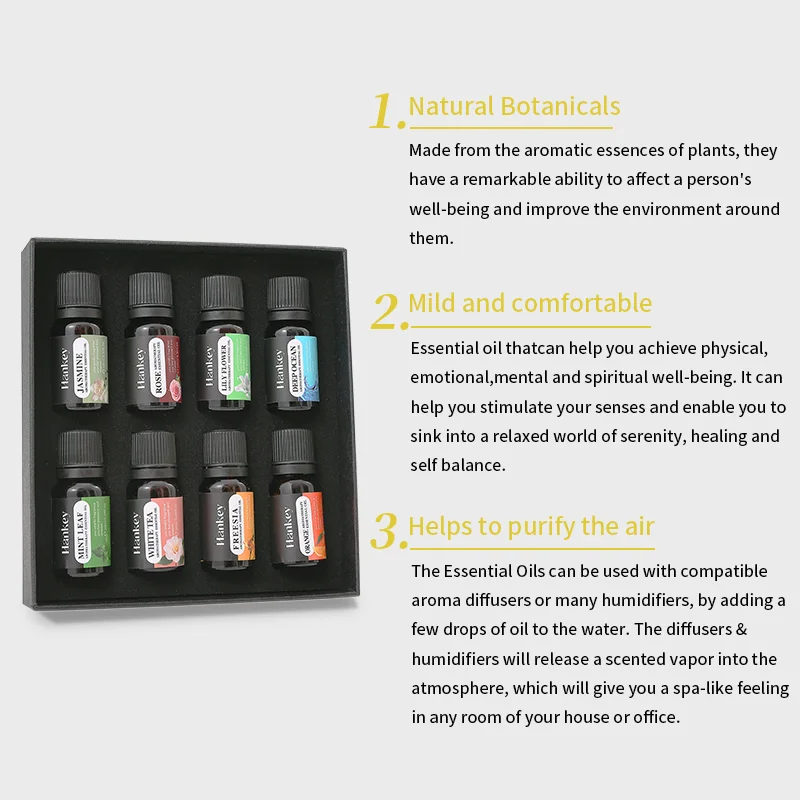 6-Pack Premium Pure Essential Oils Set - Lavender, Eucalyptus, Peppermint, Tea Tree, Lemongrass, Orange - 100% Natural Therapeut
6-Pack Premium Pure Essential Oils Set - Lavender, Eucalyptus, Peppermint, Tea Tree, Lemongrass, Orange - 100% Natural Therapeut