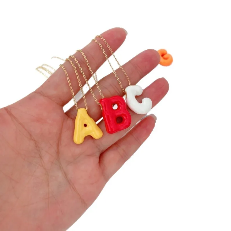 Enamel Bubble Necklace Colorful Letter Necklace Initial Balloon Pendant Colorful Alphabet Jewelry Birthday Christmas Gifts Women
Enamel Bubble Necklace Colorful Letter Necklace Initial Balloon Pendant Colorful Alphabet Jewelry Birthday Christmas Gifts Women