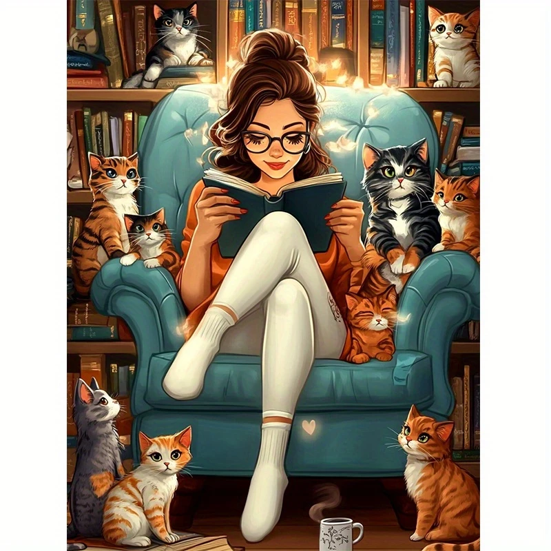 Girls Reading Books and Cats 500/1000/1200/2000 PCS Jigsaw Puzzles Family Activity Games for Gameroom Bedroom Gifts
Girls Reading Books and Cats 500/1000/1200/2000 PCS Jigsaw Puzzles Family Activity Games for Gameroom Bedroom Gifts