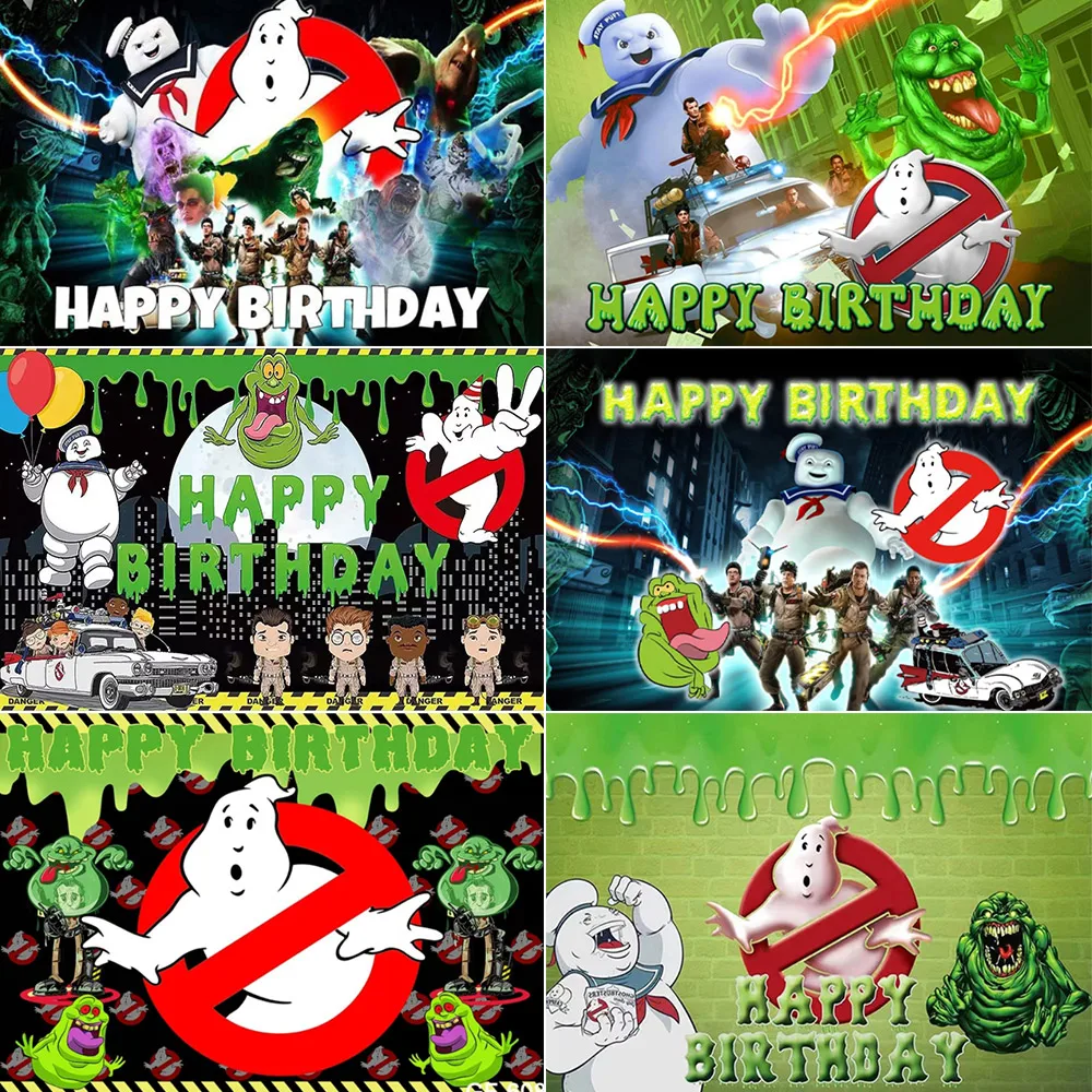 Ghostbusters Theme Party Background Decoration Children Boys Gift Green Ghost Custom Banner Baby Shower Photography Studio Props
Ghostbusters Theme Party Background Decoration Children Boys Gift Green Ghost Custom Banner Baby Shower Photography Studio Props