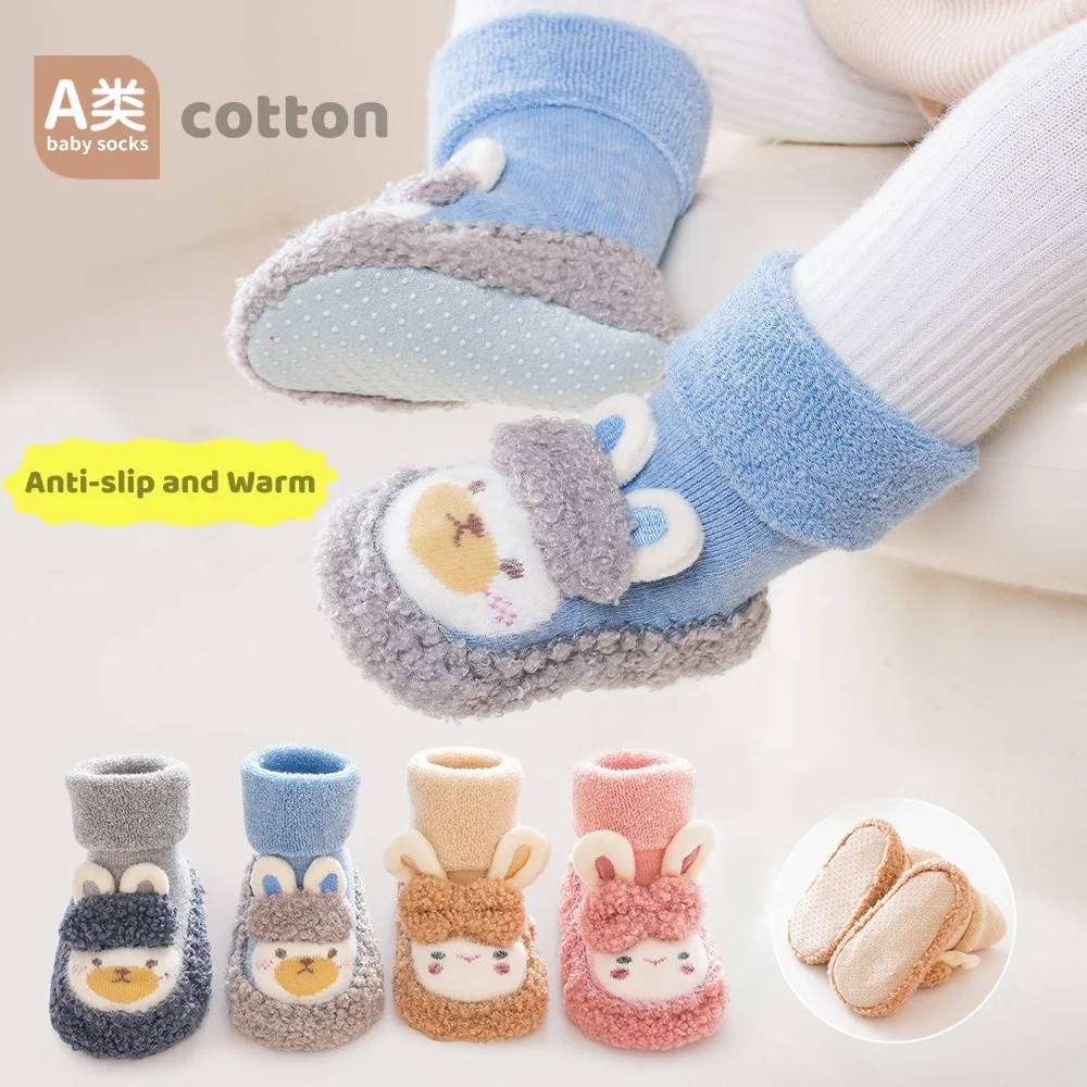 Baby Winter Floor Socks Shoes Children's Fur Thickened Shoes Newborn Baby Cartoon Cotton Shoes Soft Sole Plus Velvet Warm Boots
Baby Winter Floor Socks Shoes Children's Fur Thickened Shoes Newborn Baby Cartoon Cotton Shoes Soft Sole Plus Velvet Warm Boots