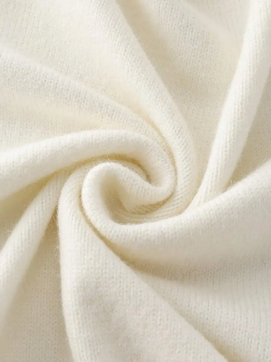 Womens White V-Neck Long Sleeve Knit Cardigan Pleated Texture Slim Fit Autumn Winter Sweater
Womens White V-Neck Long Sleeve Knit Cardigan Pleated Texture Slim Fit Autumn Winter Sweater