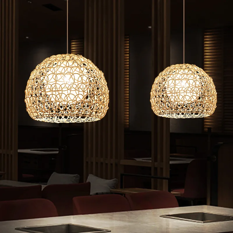 Nordic Modern Hand Woven Rattan Pendant Lights Japanese Vintage Chandeliers Living Room Decor Chinese Style Bamboo Light Fixture
Nordic Modern Hand Woven Rattan Pendant Lights Japanese Vintage Chandeliers Living Room Decor Chinese Style Bamboo Light Fixture