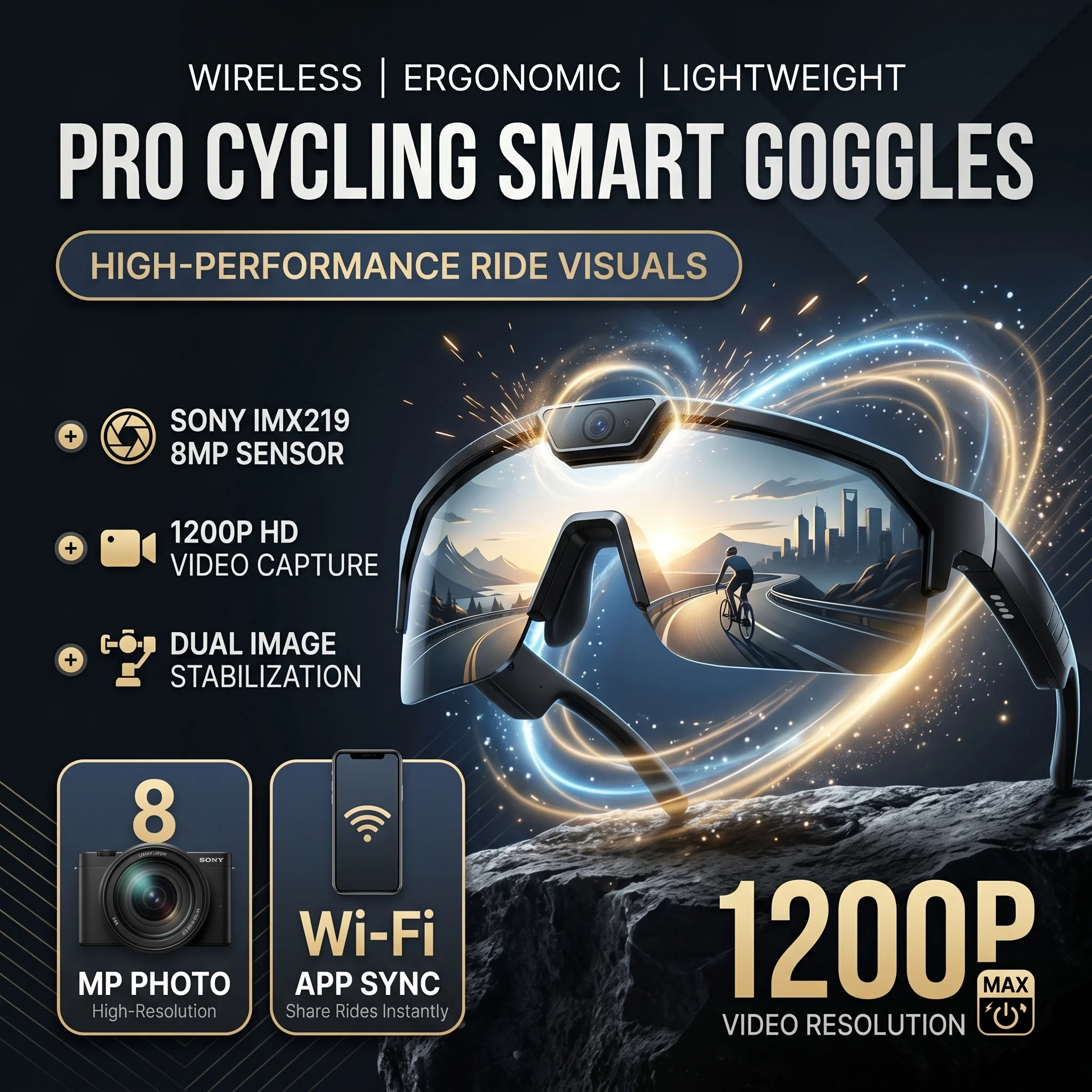 2026 New AI Camera Glasses 8MP Camera Photo 1200P Video WiFi Sync Dual Mic Noise Reduction Voice Assistant Bluetooth 5.3 Eyewear
2026 New AI Camera Glasses 8MP Camera Photo 1200P Video WiFi Sync Dual Mic Noise Reduction Voice Assistant Bluetooth 5.3 Eyewear