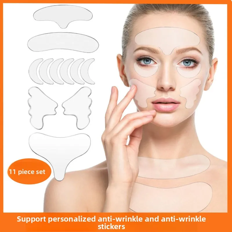 Ladies Silicone Anti-wrinkle Sticker Nasolabial Folds Sticker 11-piece Set Forehead Sticker/neck Sticker/chest Sticker/eye
Ladies Silicone Anti-wrinkle Sticker Nasolabial Folds Sticker 11-piece Set Forehead Sticker/neck Sticker/chest Sticker/eye
