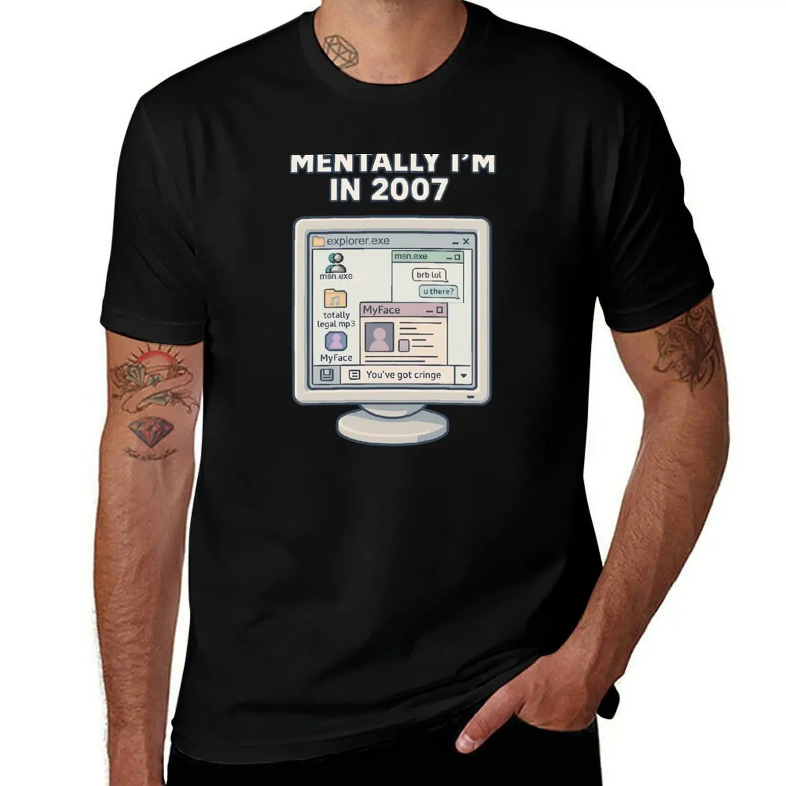 Mentally I’m in 2007 Retro Internet Core Aesthetic T-Shirt clothes for a boy Men's t-shirts
Mentally I’m in 2007 Retro Internet Core Aesthetic T-Shirt clothes for a boy Men's t-shirts