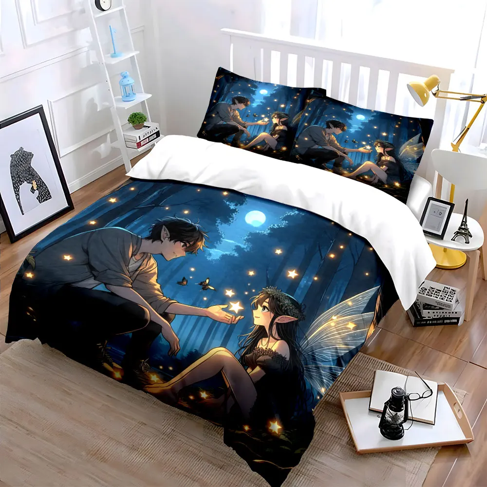 "Fantasy Forest Fairy Tale Set" Magical Evening Scene 3PC Exquisite three-piece bedding set gift for kids and adults
"Fantasy Forest Fairy Tale Set" Magical Evening Scene 3PC Exquisite three-piece bedding set gift for kids and adults