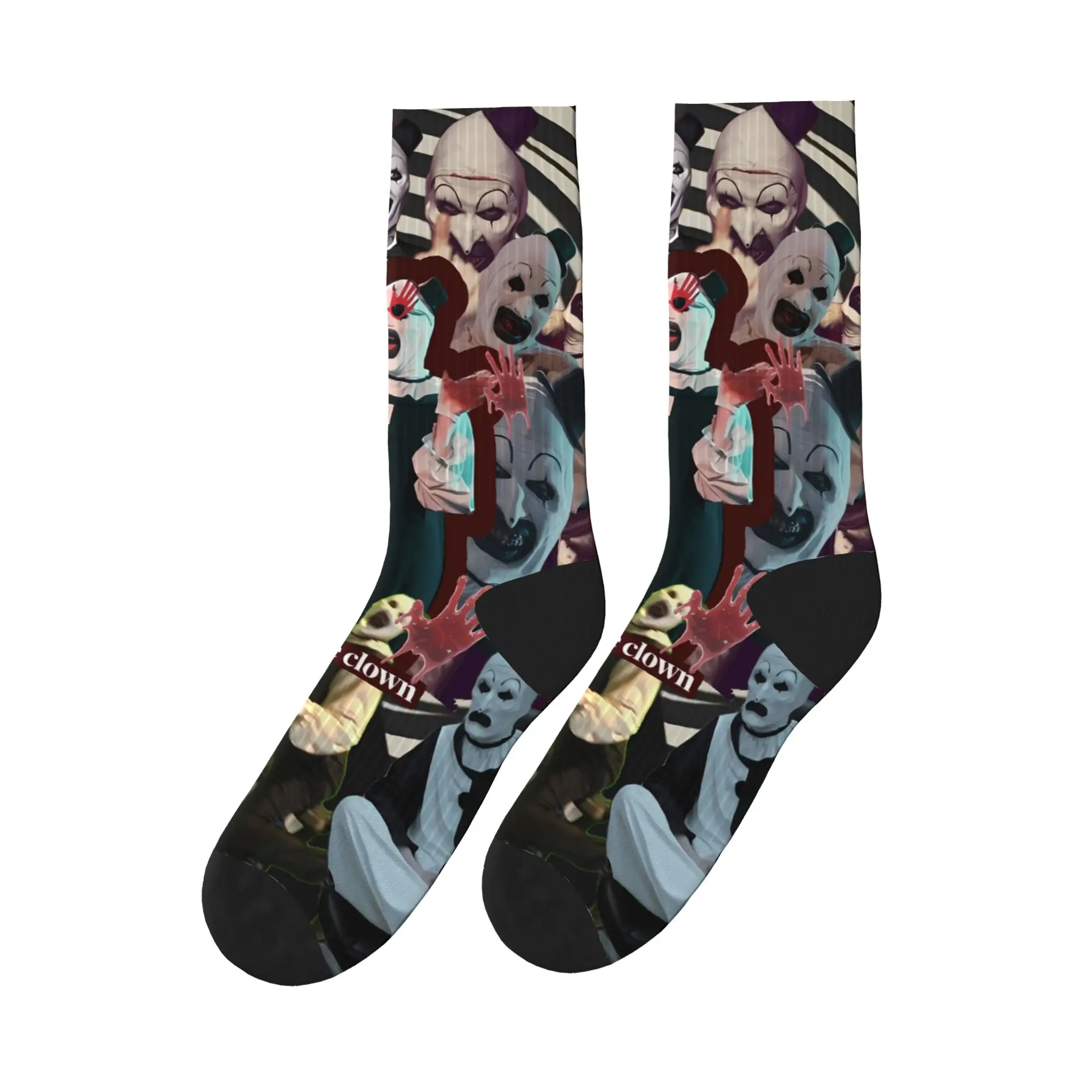 Мужские носки Art Crispies Terrifier Clown Stockings Нескользящие теплые мягкие носки Осенние модные носки для скейтборда с графическим рисунком
Мужские носки Art Crispies Terrifier Clown Stockings Нескользящие теплые мягкие носки Осенние модные носки для скейтборда с графическим рисунком