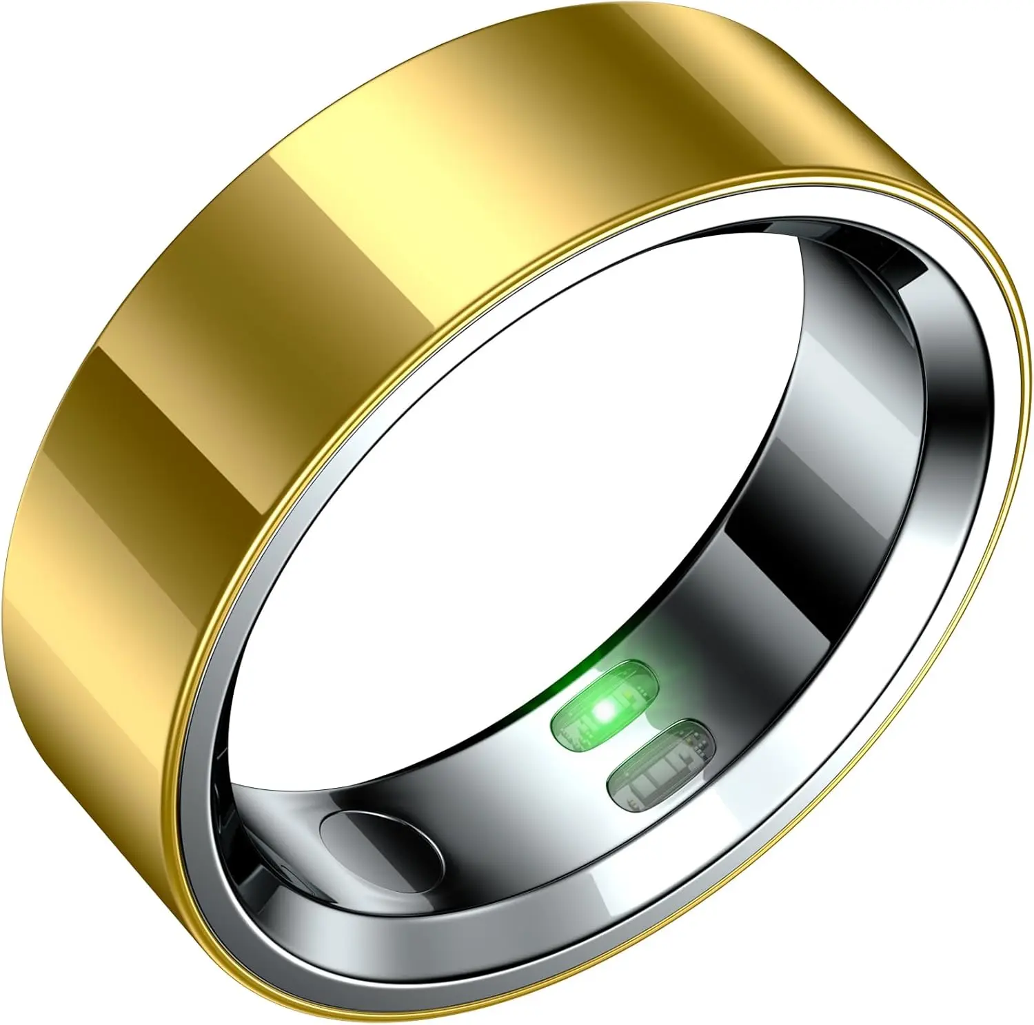 Fitness Tracker Ring with Heart Rate, Sleep Monitor, Step Counter, 5ATM Waterproof, Vibration Alerts, iOS Android, Gold Size 9
Fitness Tracker Ring with Heart Rate, Sleep Monitor, Step Counter, 5ATM Waterproof, Vibration Alerts, iOS Android, Gold Size 9