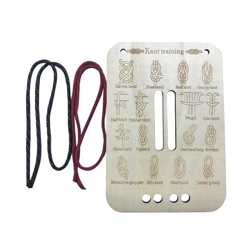 Wooden Knot Training Board 16 Essential Knots with 2 Nylon Ropes Knots Kit Knot Tying Practice Board Kit for Adults Outdoor
Wooden Knot Training Board 16 Essential Knots with 2 Nylon Ropes Knots Kit Knot Tying Practice Board Kit for Adults Outdoor