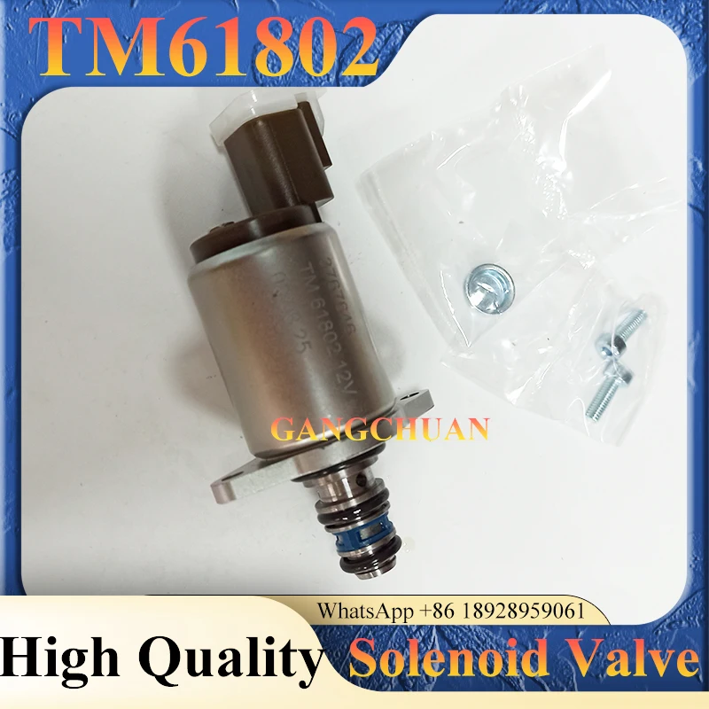 TM61802 Электромагнитный клапан 12 В TM61802 для пропорционального электромагнитного клапана гидравлического насоса
TM61802 Электромагнитный клапан 12 В TM61802 для пропорционального электромагнитного клапана гидравлического насоса