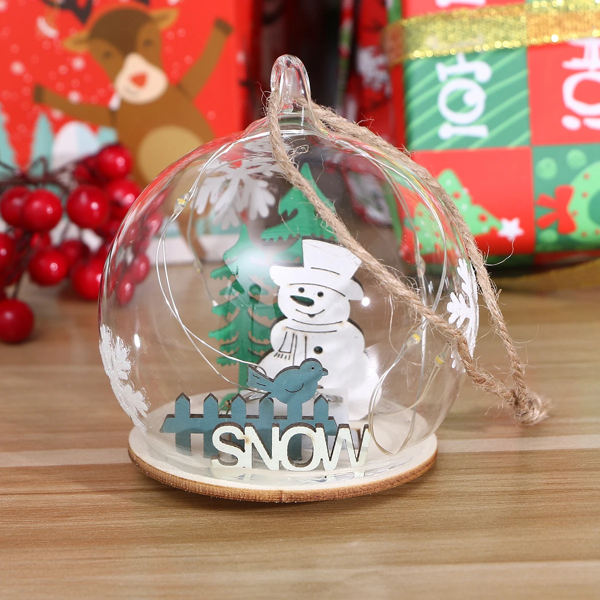 Snowman Ornaments Christmas Decoration Balls Tree Glass Lamp Dome LED Light Desktop
Snowman Ornaments Christmas Decoration Balls Tree Glass Lamp Dome LED Light Desktop