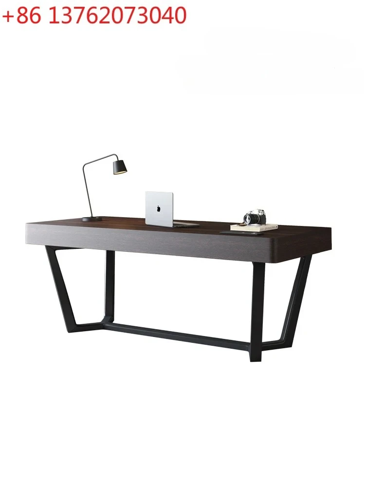 Smoky color modern simple solid wood desk study home computer desk high-end boss writing desk
Smoky color modern simple solid wood desk study home computer desk high-end boss writing desk