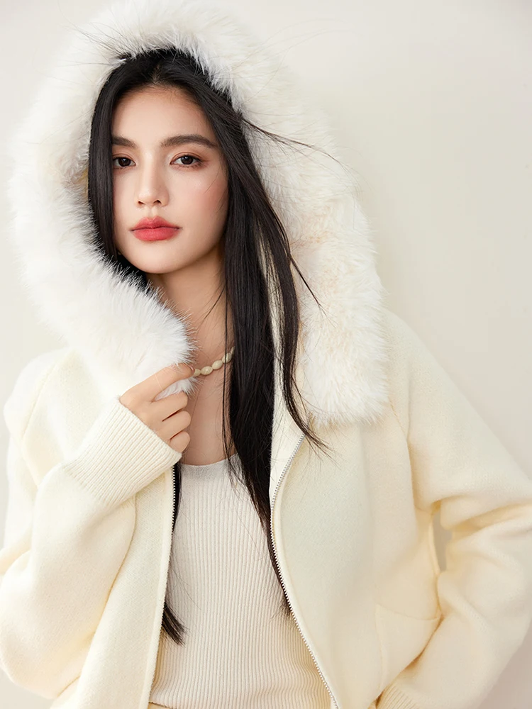 Winter New Women Knitted Cardigan Jacket Casual Versatile Hooded Sweater Fashion Loose Long Sleeve Warm Sweater
Winter New Women Knitted Cardigan Jacket Casual Versatile Hooded Sweater Fashion Loose Long Sleeve Warm Sweater