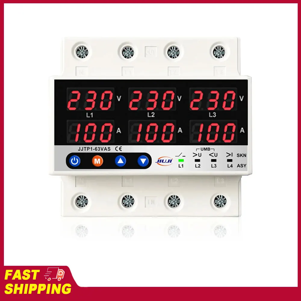 Voltage Relay Adjust Current Overvoltage Three Phase Voltage Current Protector with Auto Power Off and Automatic Reset Function
Voltage Relay Adjust Current Overvoltage Three Phase Voltage Current Protector with Auto Power Off and Automatic Reset Function