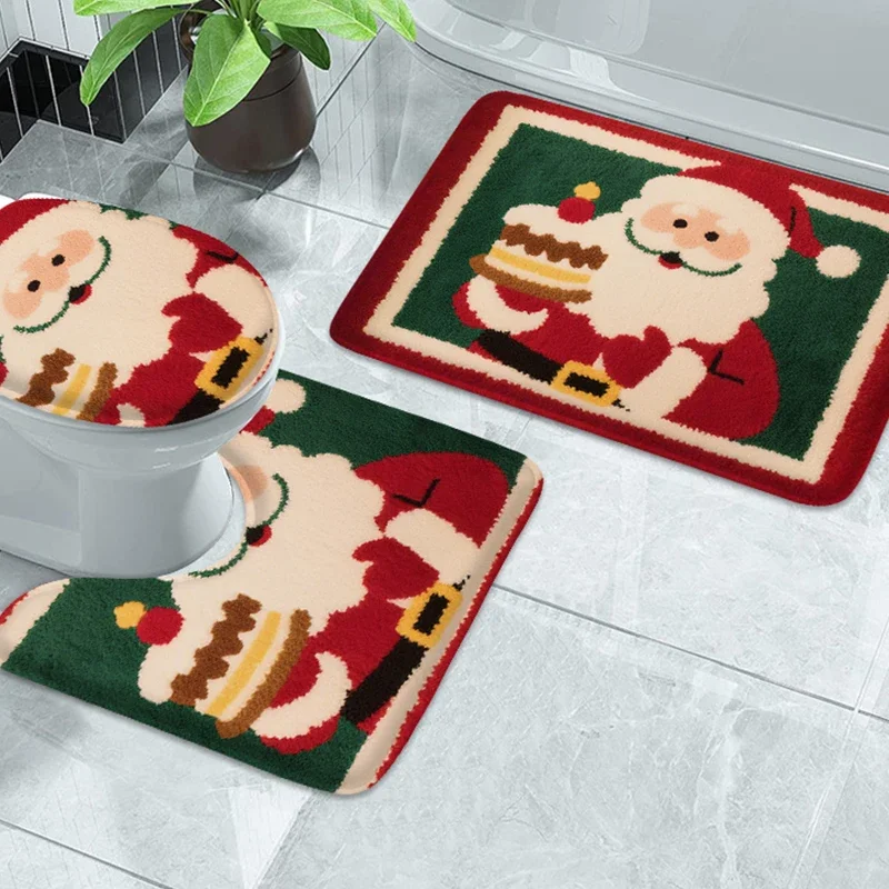 Christmas Eve Cake Pattern Shower Room Carpet Modern Home Decoration Pad Toilet Lid Pad Non slip Pad Machine Washable
Christmas Eve Cake Pattern Shower Room Carpet Modern Home Decoration Pad Toilet Lid Pad Non slip Pad Machine Washable