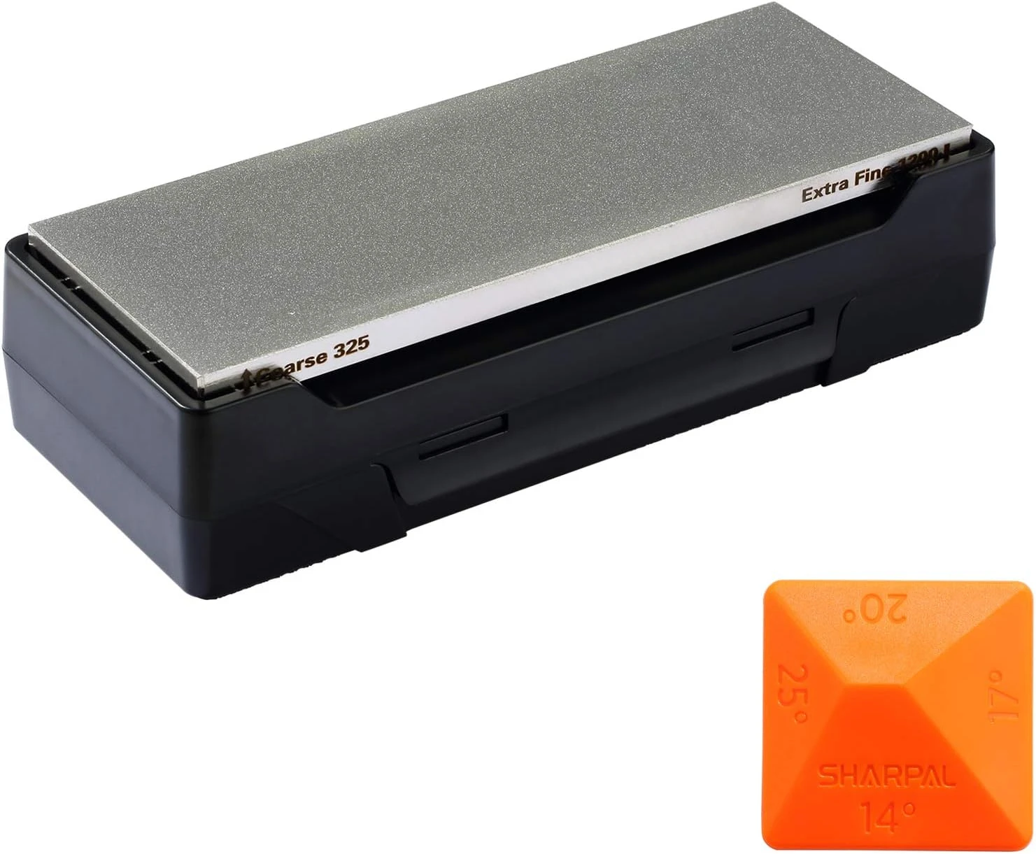 162N Double-sided Diamond Sharpening Stone Whetstone Knife Sharpener Coarse 325 / Extra Fine 1200 Grit Storage Case with NonSlip
162N Double-sided Diamond Sharpening Stone Whetstone Knife Sharpener Coarse 325 / Extra Fine 1200 Grit Storage Case with NonSlip
