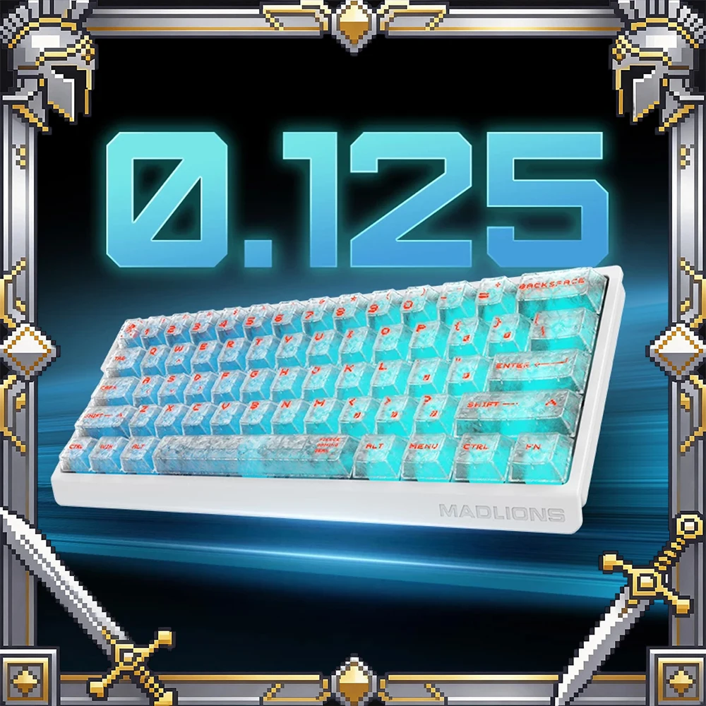 FGG Madlions MAD60 V2 /MAD68 V2 Magnetic Switch Keyboard Wired 8000Hz Polling Rate RT0.001mm Gaming Keyboard PC Accessories
FGG Madlions MAD60 V2 /MAD68 V2 Magnetic Switch Keyboard Wired 8000Hz Polling Rate RT0.001mm Gaming Keyboard PC Accessories
