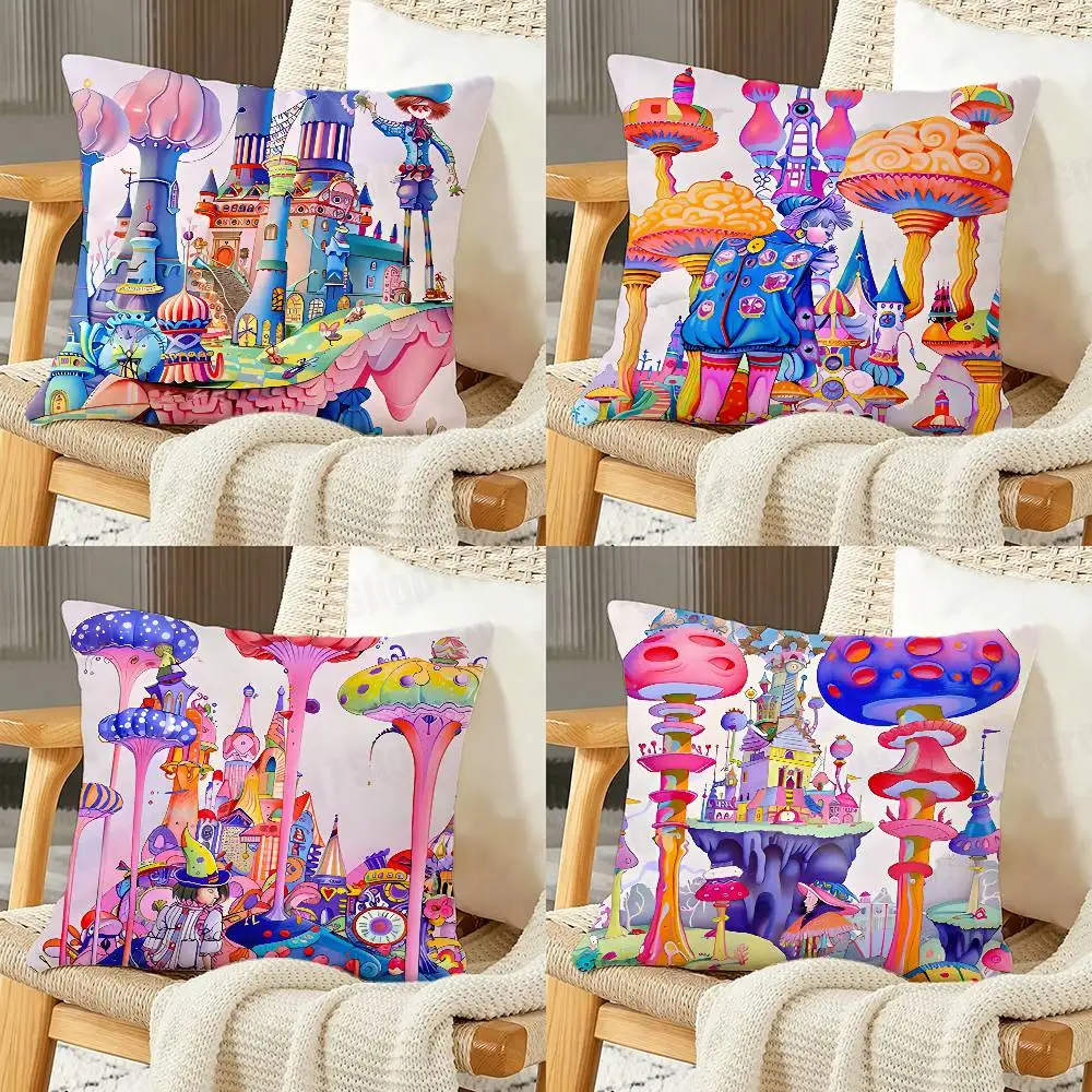 Fantasy Dream Illustration Print Throw Pillow Cover Square Cushion Case for Living Room Bedroom Decor
Fantasy Dream Illustration Print Throw Pillow Cover Square Cushion Case for Living Room Bedroom Decor