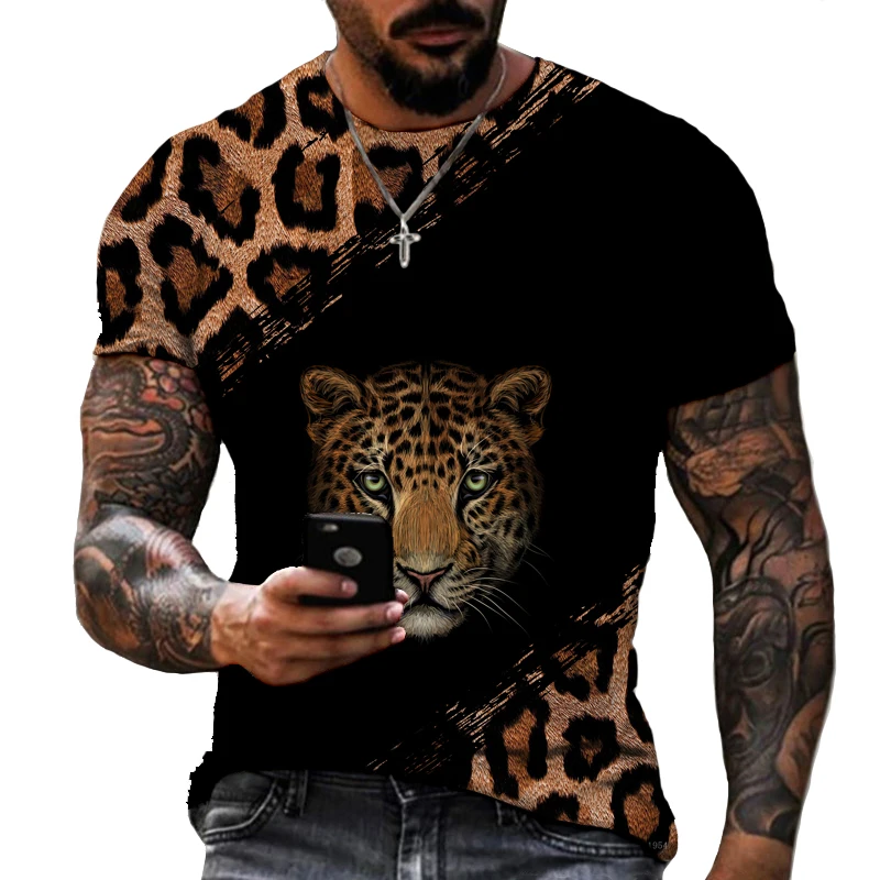 Animal World Leopard 3D Printing Men's And Women's T-shirt High-quality Lycra Polyester Oversized Summer Top
Animal World Leopard 3D Printing Men's And Women's T-shirt High-quality Lycra Polyester Oversized Summer Top
