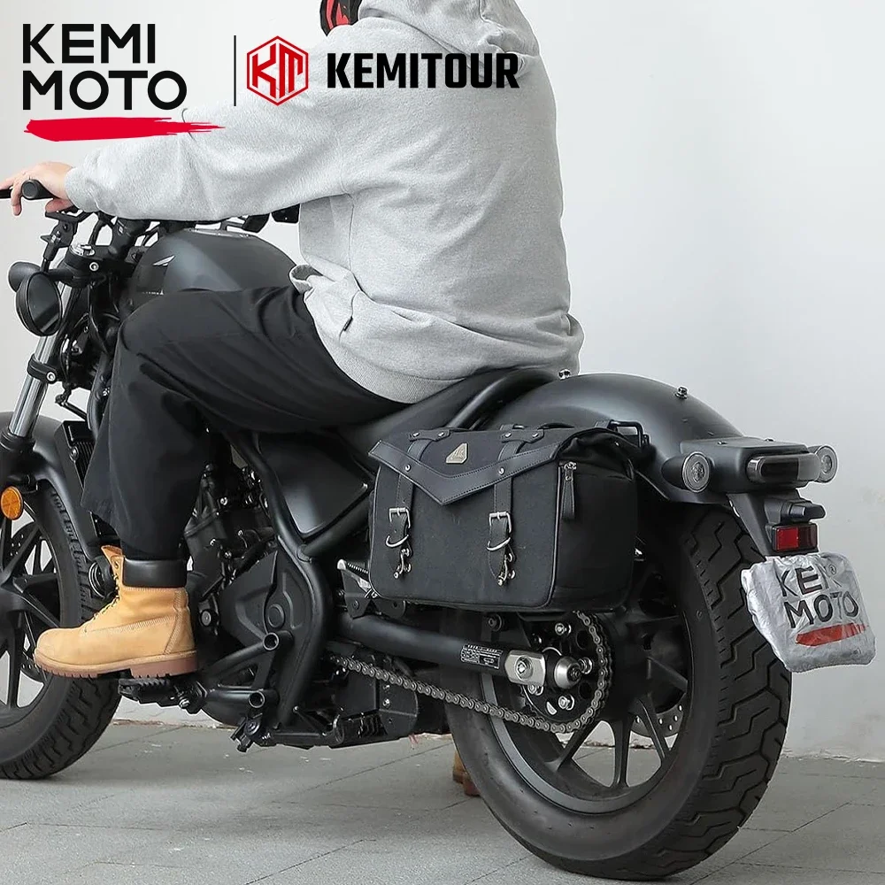 Motorcycle Side Saddle Bag Waterproof Oil Waxed Canvas Leather Universal Motorbike Dirt Bike Scooter for Sportster Softail Dyna
Motorcycle Side Saddle Bag Waterproof Oil Waxed Canvas Leather Universal Motorbike Dirt Bike Scooter for Sportster Softail Dyna