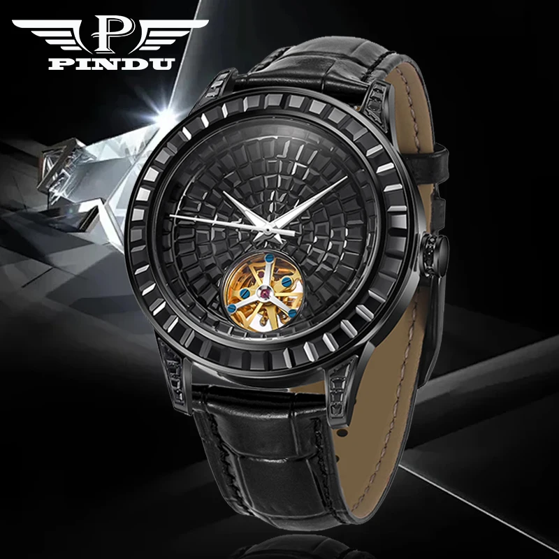 2025 NEW PINDU Design Tourbillon Mechanical Watch Men Diamond Dial Night Light Waterproof TOP-Luxury Automatic Mechanical Watch
2025 NEW PINDU Design Tourbillon Mechanical Watch Men Diamond Dial Night Light Waterproof TOP-Luxury Automatic Mechanical Watch