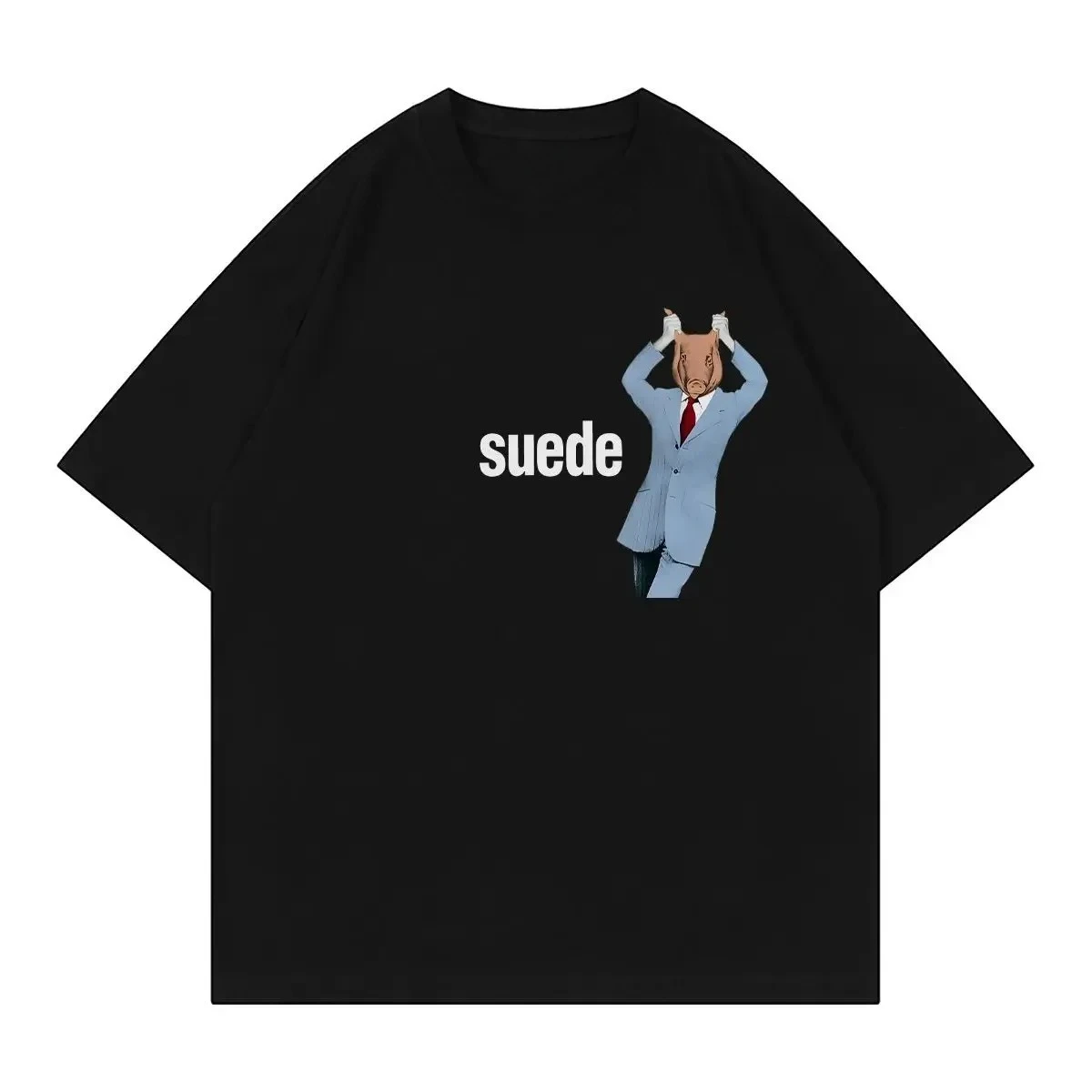 SUEDE Goatskin Band Blur Oasis American Casual Shoulder Loose Crew Neck Men's and Women's Summer Rock Short Sleeve T-Shirt
SUEDE Goatskin Band Blur Oasis American Casual Shoulder Loose Crew Neck Men's and Women's Summer Rock Short Sleeve T-Shirt
