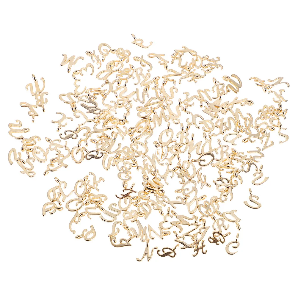 104 Pcs Gold Earrings Letter Accessory Pendant Alloy Charm for DIY Key Chain Alphabet Charms Golden Jewelry Making Accessories
104 Pcs Gold Earrings Letter Accessory Pendant Alloy Charm for DIY Key Chain Alphabet Charms Golden Jewelry Making Accessories