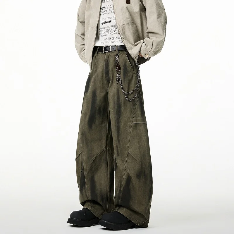 Autumn Pleated Distressed Retro Straight Jean For Men High Street Fashion Baggy Cargo Denim Pants Y2K Vintage Youth jeans homme
Autumn Pleated Distressed Retro Straight Jean For Men High Street Fashion Baggy Cargo Denim Pants Y2K Vintage Youth jeans homme
