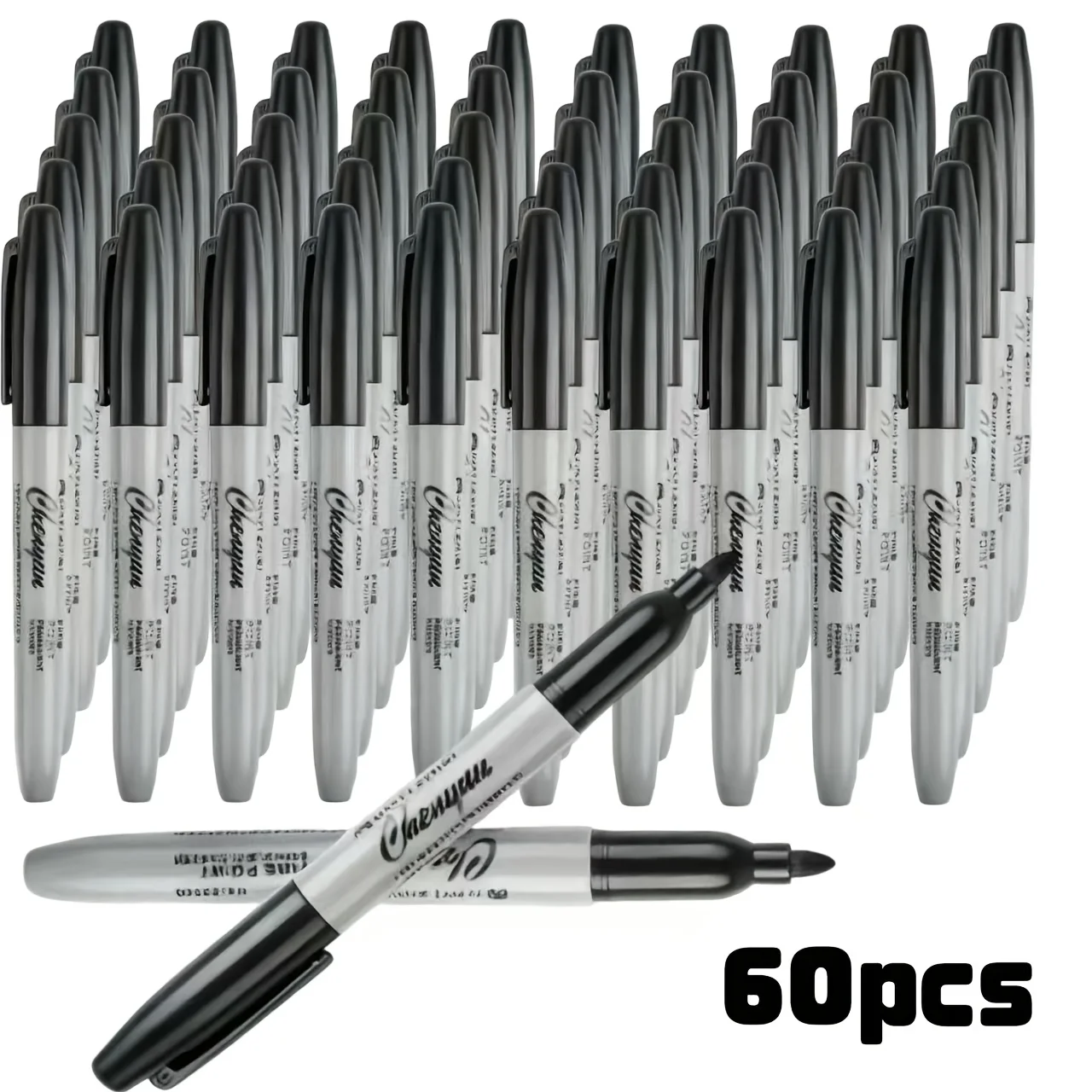60pcs Fine Point Permanent Markers Pens, perfect for Classroom, Office, Durable and Long-Lasting. No suitable for Whiteboard
60pcs Fine Point Permanent Markers Pens, perfect for Classroom, Office, Durable and Long-Lasting. No suitable for Whiteboard