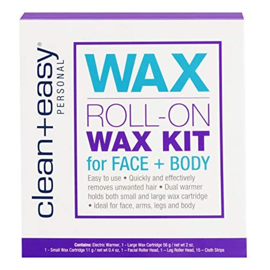 Clean + Easy Roll on Wax Kit Hair Removal System with Dual Electric Warmer Cartridges and Strips At-Home Wax Roller Kit 120V
Clean + Easy Roll on Wax Kit Hair Removal System with Dual Electric Warmer Cartridges and Strips At-Home Wax Roller Kit 120V
