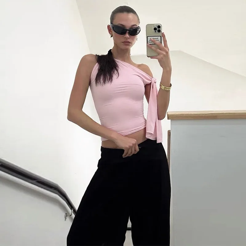 Новый модный женский однотонный жилет в стиле горячих девушек на одно плечо, плотный и универсальный жилет нестандартной формы, Прямая доставка
Новый модный женский однотонный жилет в стиле горячих девушек на одно плечо, плотный и универсальный жилет нестандартной формы, Прямая доставка