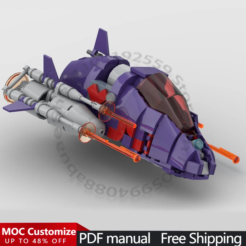 349 деталей: Модель космического корабля-истребителя MOC, модульный конструктор, простые технологии, DIY игрушка, подарок на Рождество
349 деталей: Модель космического корабля-истребителя MOC, модульный конструктор, простые технологии, DIY игрушка, подарок на Рождество