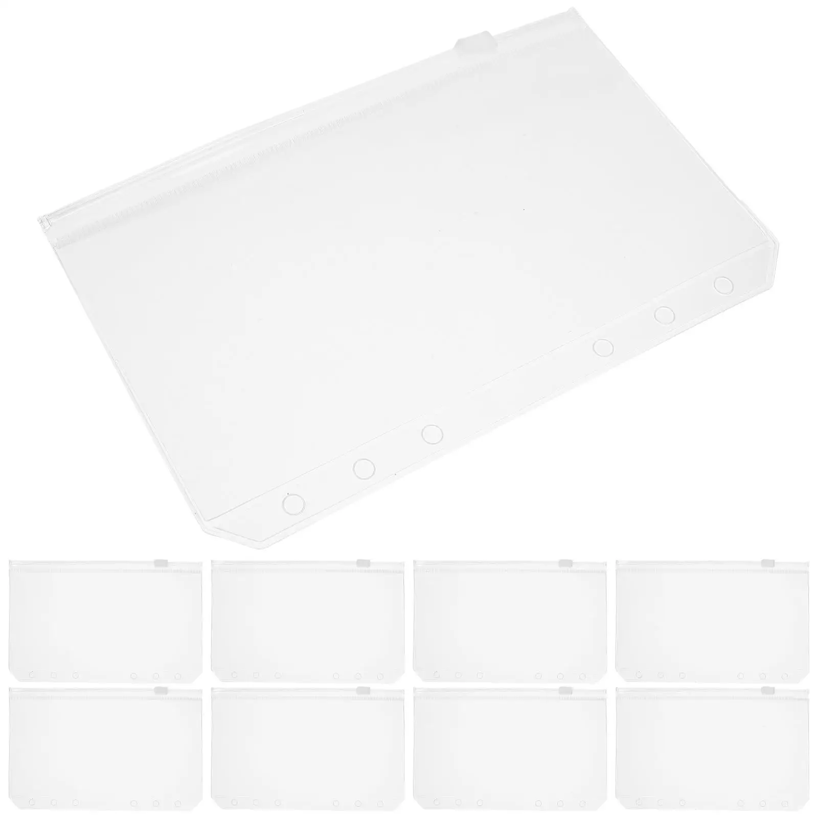 12Pcs A6 PVC Transparent Binder Pockets Daily Use Storage Bags Zipper Leaf Reusable Office Travel Home Files
12Pcs A6 PVC Transparent Binder Pockets Daily Use Storage Bags Zipper Leaf Reusable Office Travel Home Files