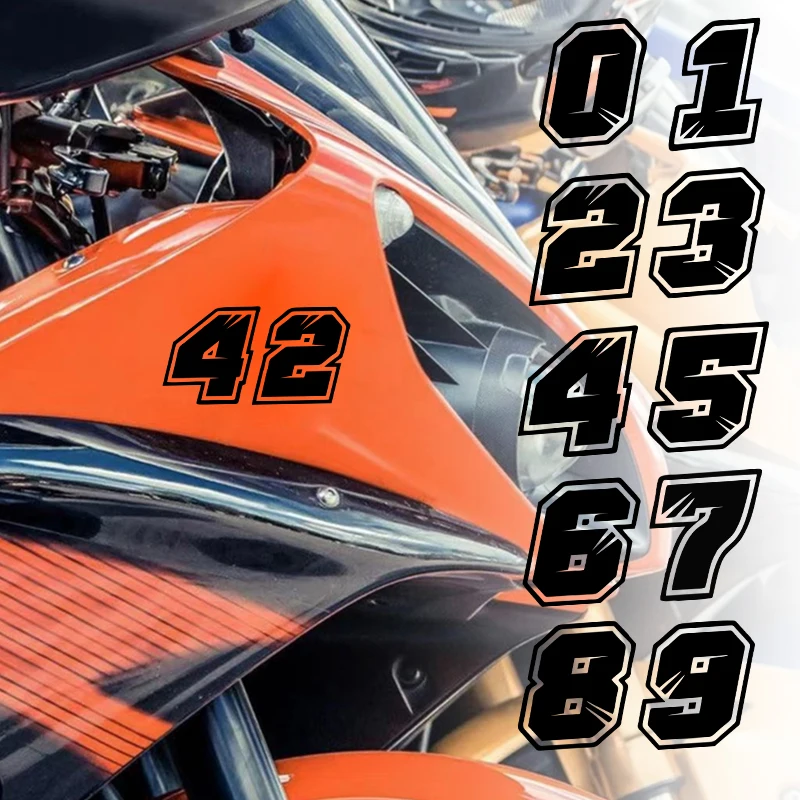 1 шт. забавная черная наклейка с цифрами для мотоцикла, водонепроницаемая, для обтекателя, шлема, заднего крыла, топливного бака, прочные самоклеящиеся виниловые наклейки
1 шт. забавная черная наклейка с цифрами для мотоцикла, водонепроницаемая, для обтекателя, шлема, заднего крыла, топливного бака, прочные самоклеящиеся виниловые наклейки