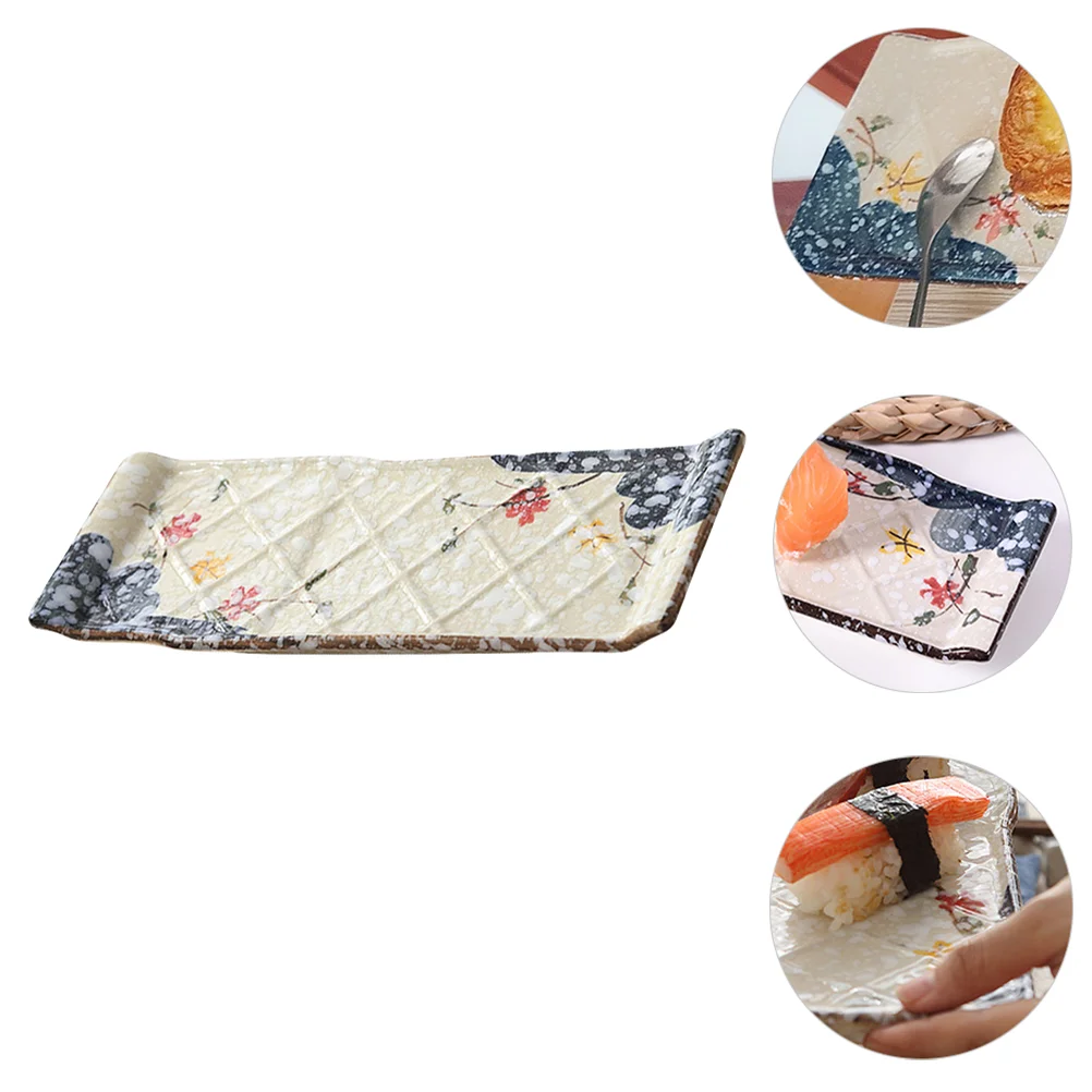 Ceramic Sushi Plate Rectangular Shark Roller Mold Mat Food Dish Japanese Style Cake
Ceramic Sushi Plate Rectangular Shark Roller Mold Mat Food Dish Japanese Style Cake