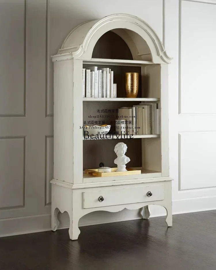 13 American Country Solid Wood Bookcase french retro casual white Whole Bookshelf
13 American Country Solid Wood Bookcase french retro casual white Whole Bookshelf