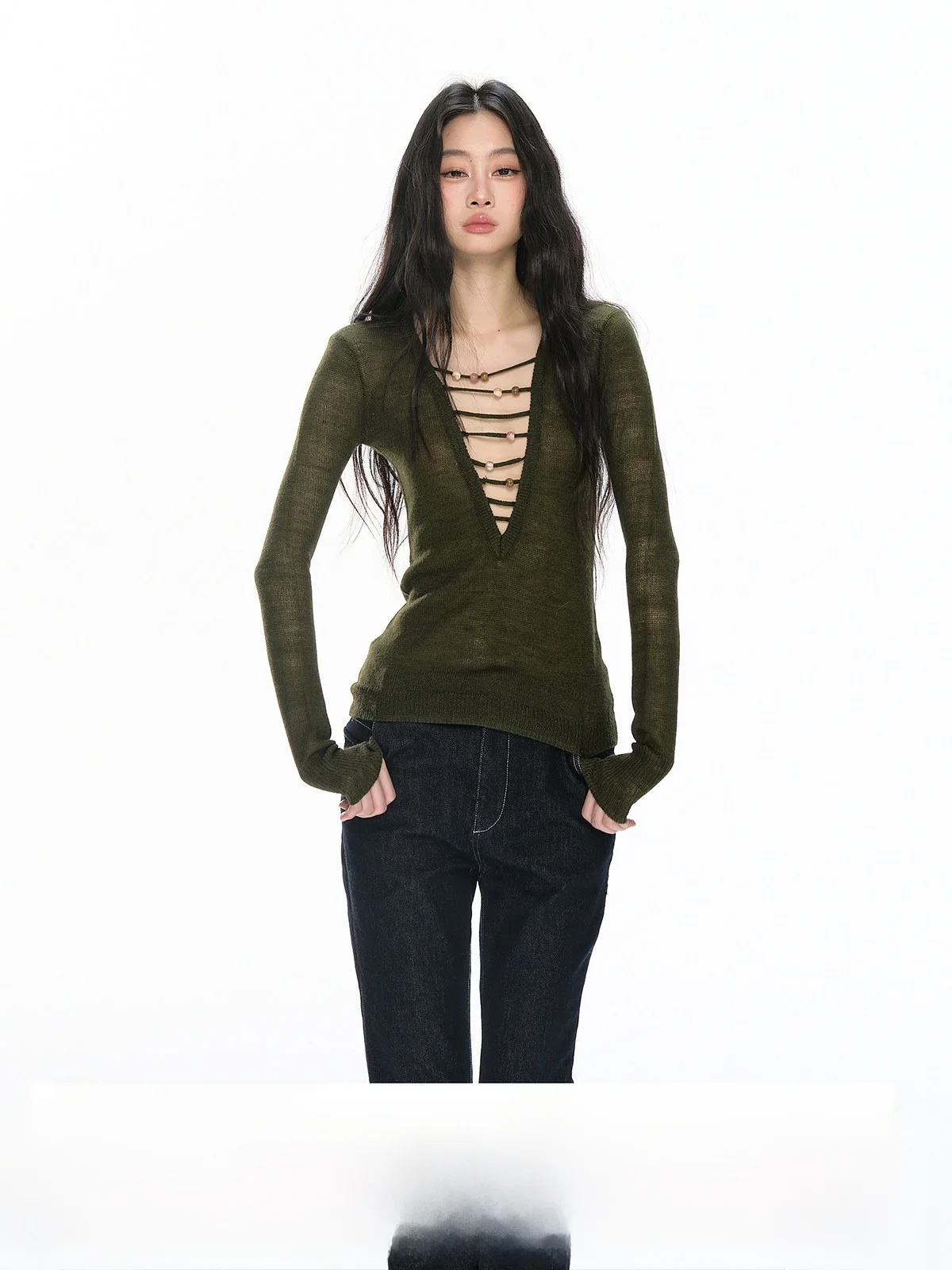 Оригинальный дизайн RedBling: Американский стиль, облегающий свитер с длинными рукавами и отверстиями для ремня, повседневный женский трикотажный свитер.
Оригинальный дизайн RedBling: Американский стиль, облегающий свитер с длинными рукавами и отверстиями для ремня, повседневный женский трикотажный свитер.