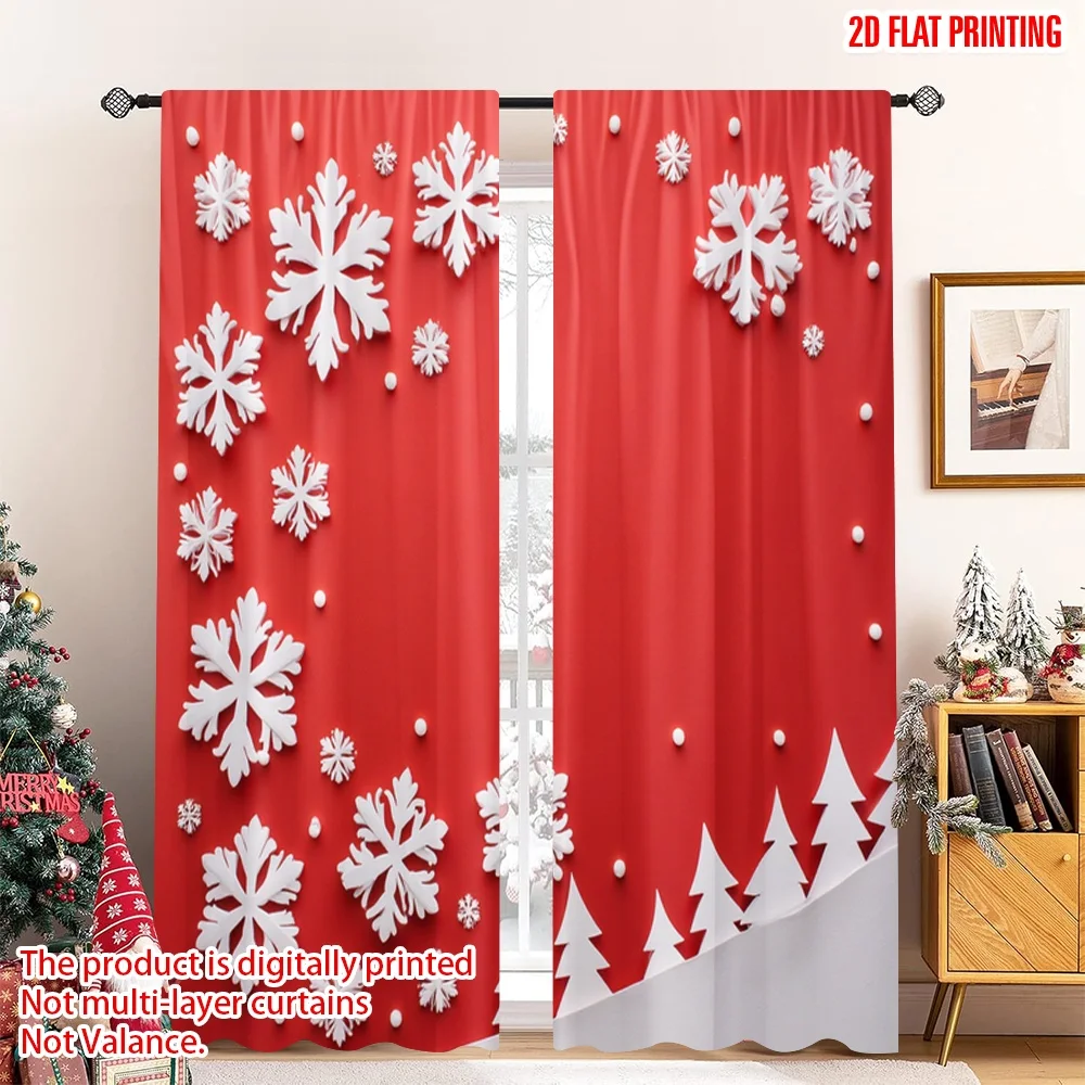 2pcs 2D flat printing Christmas Scene Curtain Snowflake Christmas Tree Forest Scene Polyester Fabric Without Electricity Party &
2pcs 2D flat printing Christmas Scene Curtain Snowflake Christmas Tree Forest Scene Polyester Fabric Without Electricity Party &