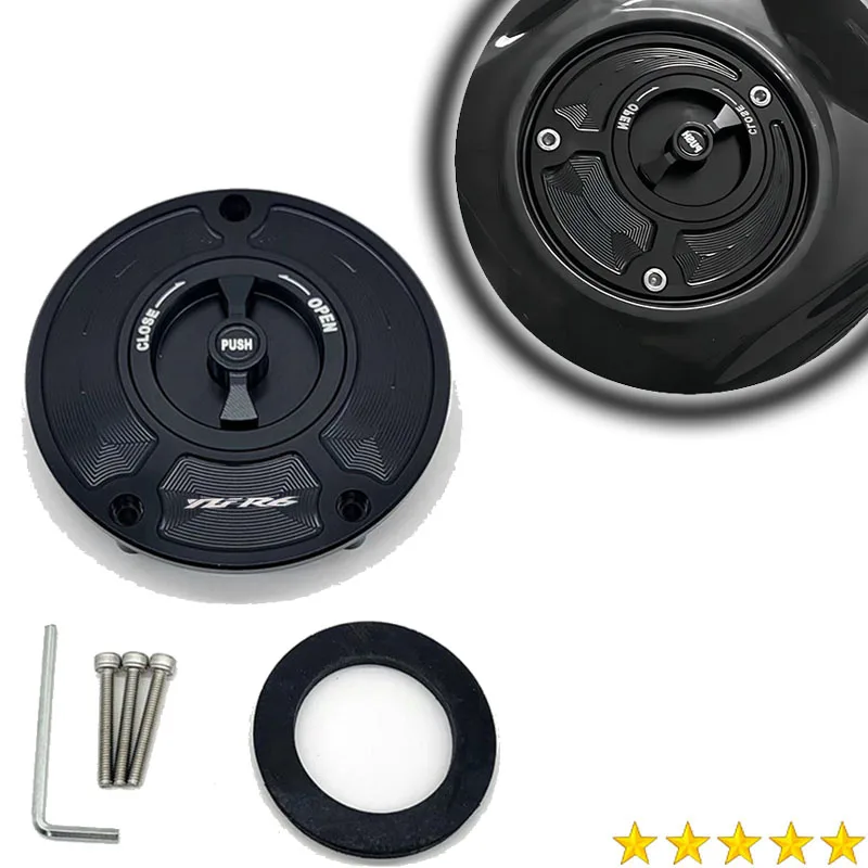 Keyless Motorcycle Fuel Gas Tank cap Cover For YZF R6 YZF-R6 YZFR6 2010-2023
Keyless Motorcycle Fuel Gas Tank cap Cover For YZF R6 YZF-R6 YZFR6 2010-2023