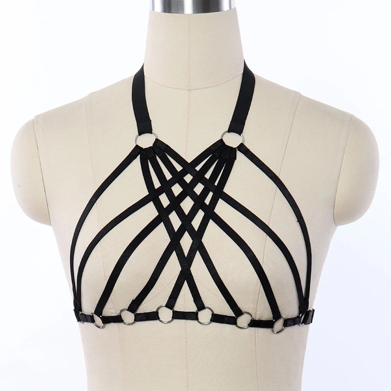 Women Elastic Hollow Adjustable Body Cage Harness Bra Bondage Adjustable Sexy Lingerie Straps Suspender Halloween Rave Harness
Women Elastic Hollow Adjustable Body Cage Harness Bra Bondage Adjustable Sexy Lingerie Straps Suspender Halloween Rave Harness
