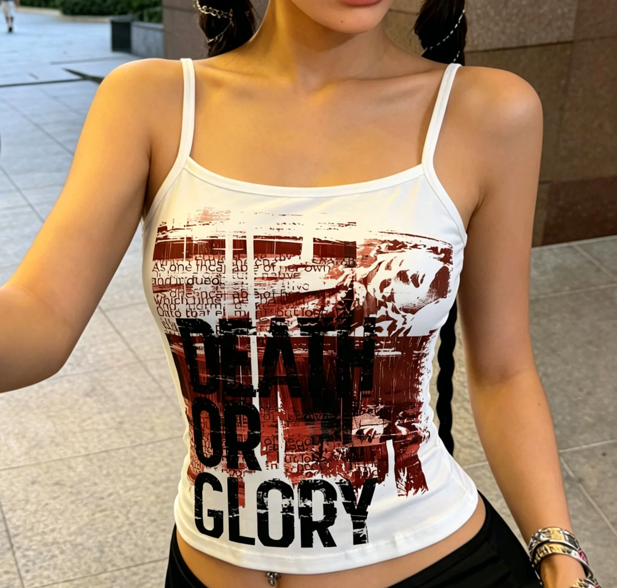 Women's Y2K Gothic Print Top Punk Rock Red Abstract Pattern Slim Strap Tank Top Streetwear Dark Aesthetic Crop Top Party Daily
Women's Y2K Gothic Print Top Punk Rock Red Abstract Pattern Slim Strap Tank Top Streetwear Dark Aesthetic Crop Top Party Daily