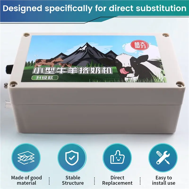 【EFFICIENT 】Portable Double Head Goat Milking Machine 3L Pulsating Cow Milking Machine Pulsating Vacuum Pump Milker For Farm US
【EFFICIENT 】Portable Double Head Goat Milking Machine 3L Pulsating Cow Milking Machine Pulsating Vacuum Pump Milker For Farm US