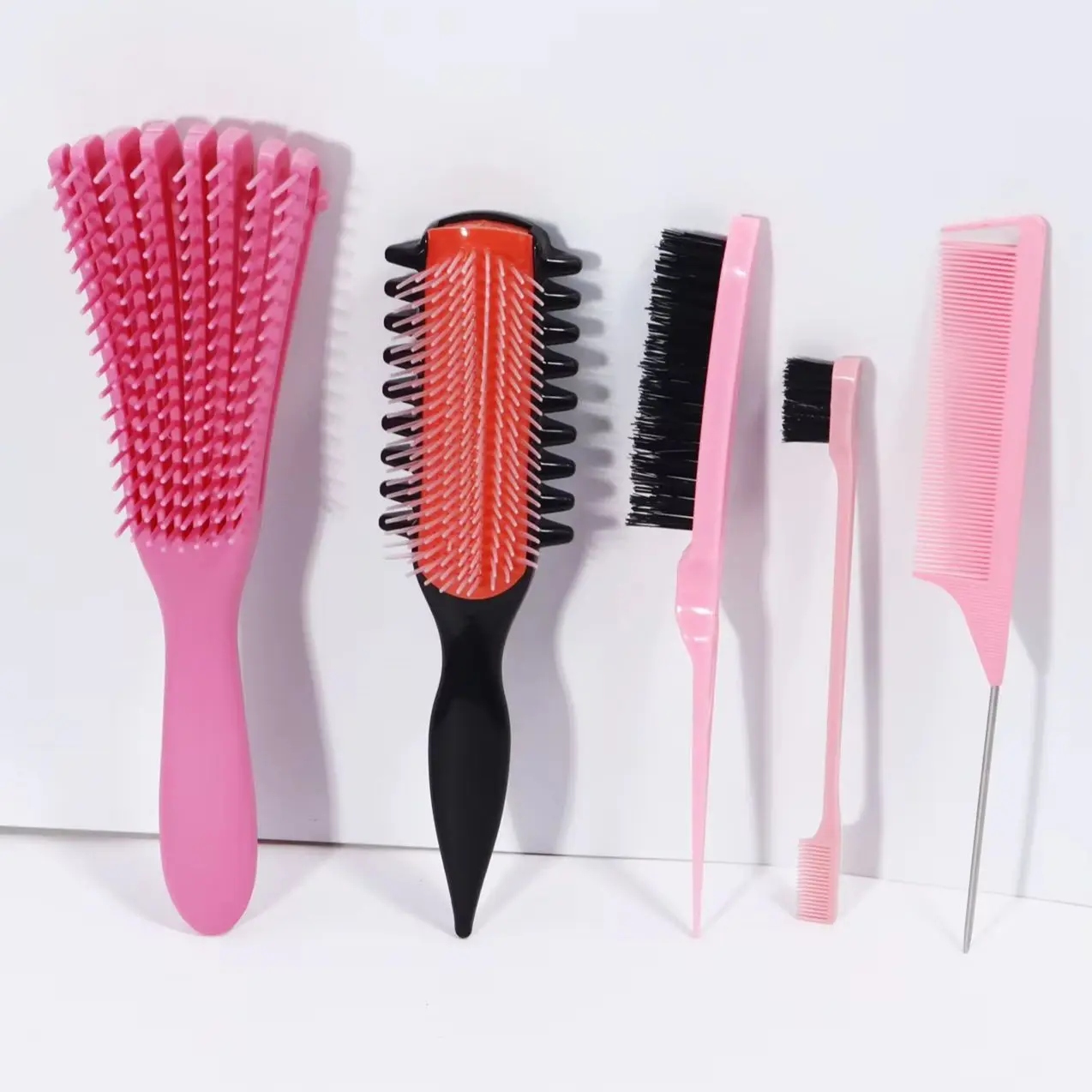 5pcs Curling Comb Set - Curling Comb, Multi Toothed Nine Row Comb, Hairdressing Comb 3-Piece Set, special for real hair wigs
5pcs Curling Comb Set - Curling Comb, Multi Toothed Nine Row Comb, Hairdressing Comb 3-Piece Set, special for real hair wigs