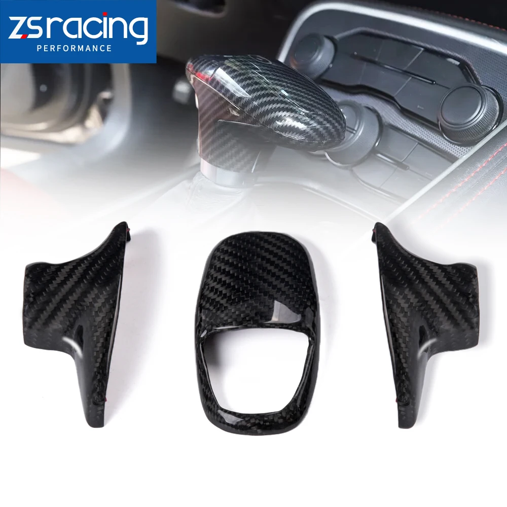 ZSRA-100% Real Carbon Fiber Gear Shift Knob Head Cover Fit for Dodge Challenger Charger Durango 2015-2023 SFN232 
ZSRA-100% Real Carbon Fiber Gear Shift Knob Head Cover Fit for Dodge Challenger Charger Durango 2015-2023 SFN232