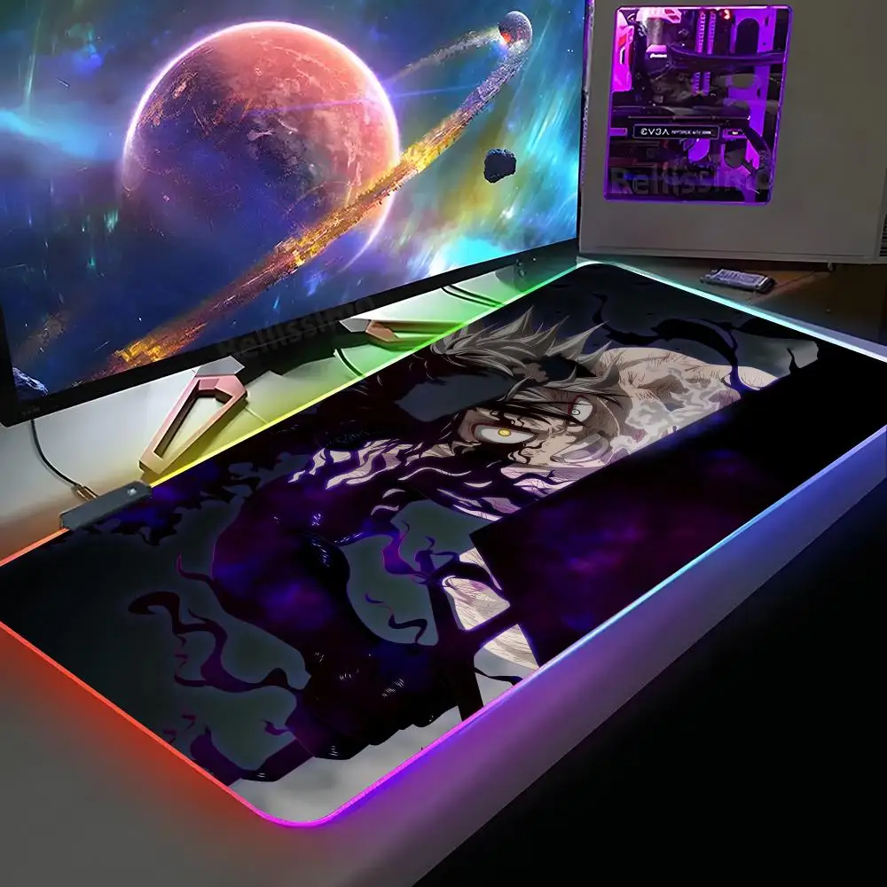 Black Clover Mouse Pad XXL RGB Gaming Mouse Pad HD Gamer Large LED Light MousePads PC Carpet With Backlit
Black Clover Mouse Pad XXL RGB Gaming Mouse Pad HD Gamer Large LED Light MousePads PC Carpet With Backlit