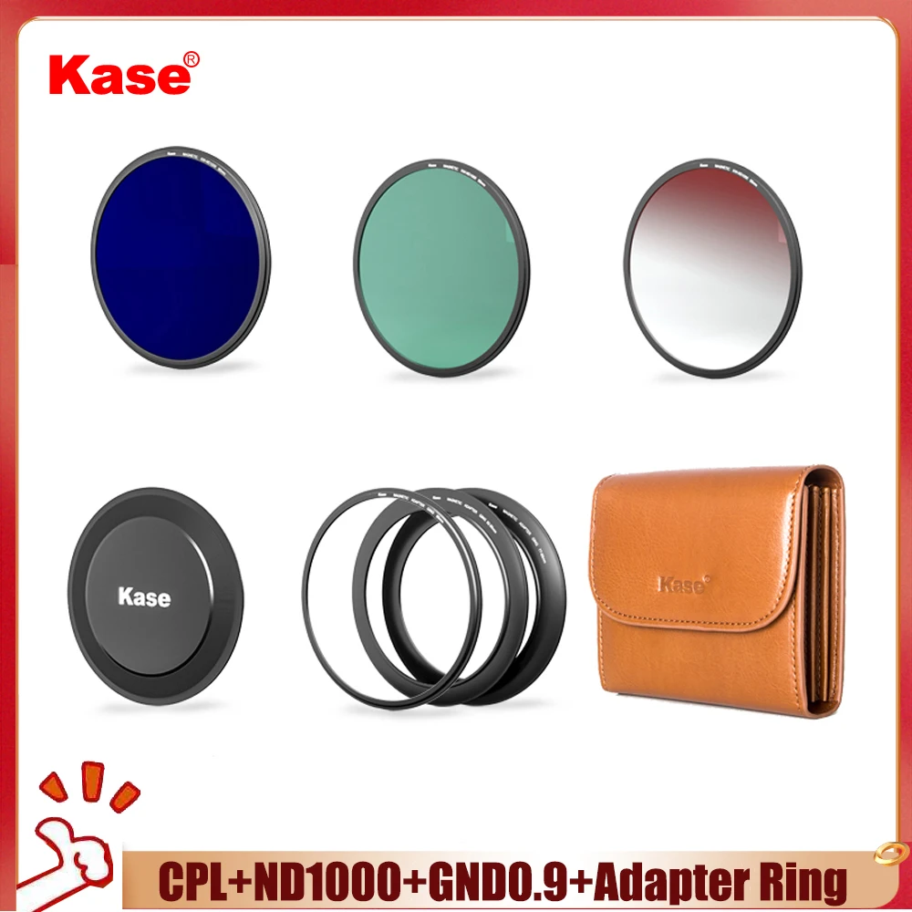 Kase Magnetic Circular Filter Kits CPL Polarizer ND Neutral Density Filter GND Gradient Filter 95mm for Canon Sony Camera Lens
Kase Magnetic Circular Filter Kits CPL Polarizer ND Neutral Density Filter GND Gradient Filter 95mm for Canon Sony Camera Lens