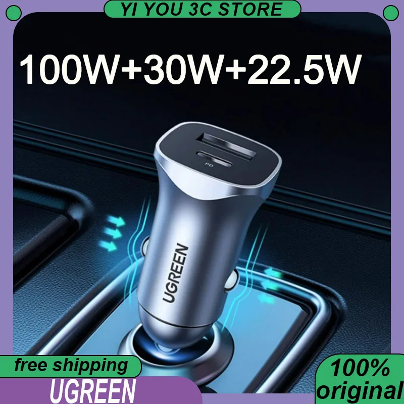 UGREEN 130 Вт Автомобильное зарядное устройство для ноутбука Xiaomi iPhone Samsung Быстрая зарядка Быстрая зарядка PD3.0 Ноутбуки Tabet USB Type C Автомобильное зарядное устройство
UGREEN 130 Вт Автомобильное зарядное устройство для ноутбука Xiaomi iPhone Samsung Быстрая зарядка Быстрая зарядка PD3.0 Ноутбуки Tabet USB Type C Автомобильное зарядное устройство