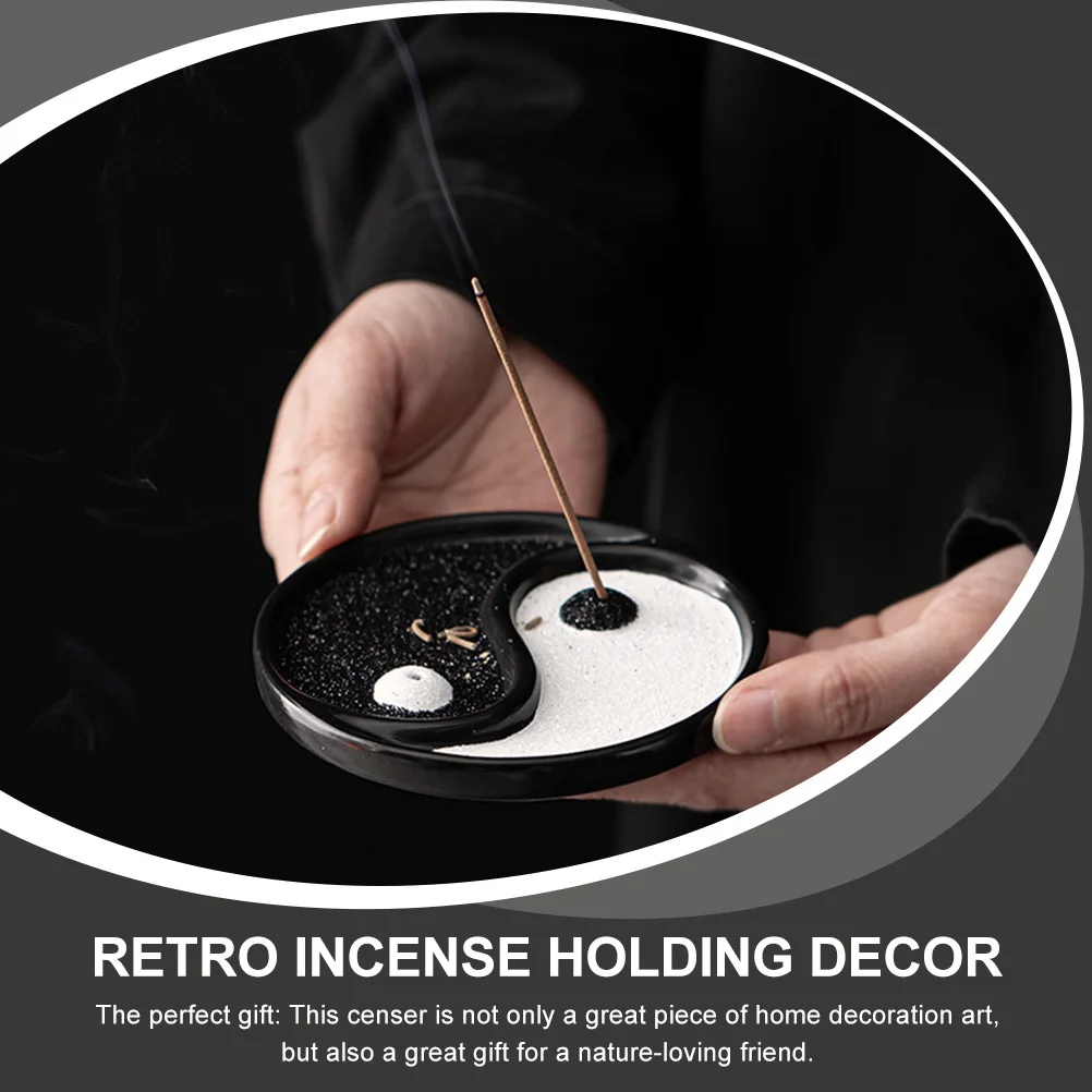 Tai Chi Incense Holder Ceramic Burner For Home Office Yoga Room Decor Aroma Therapy Meditation Relaxation Desktop Incense
Tai Chi Incense Holder Ceramic Burner For Home Office Yoga Room Decor Aroma Therapy Meditation Relaxation Desktop Incense